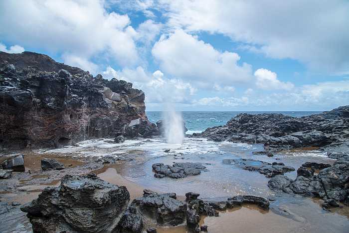 Nakalele blow hole on Maui, Hawaii.