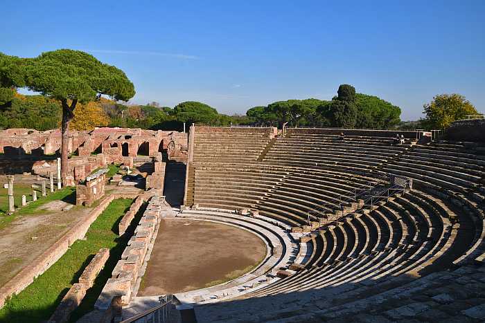 Theater in Ostia Antica, Italy.