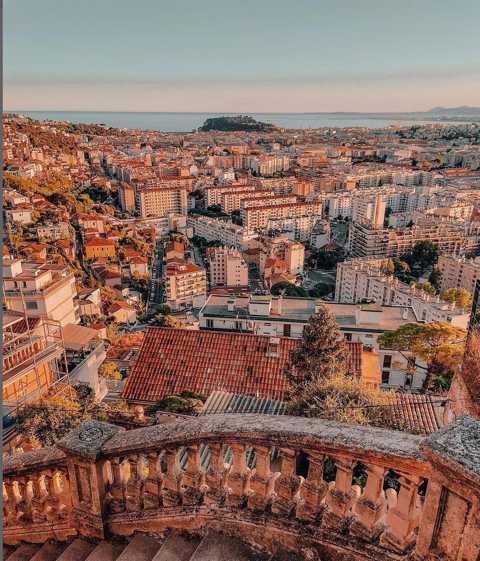 Overview of the city of Nice, France.