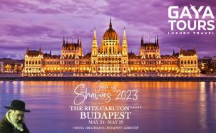 Gaya Tours Shavuot Program 2023 At The 5* Ritz Carlton, Budapest