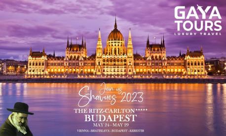 Gaya Tours Shavuot Vacation 2023 In The 5* Ritz Carlton, Budapest