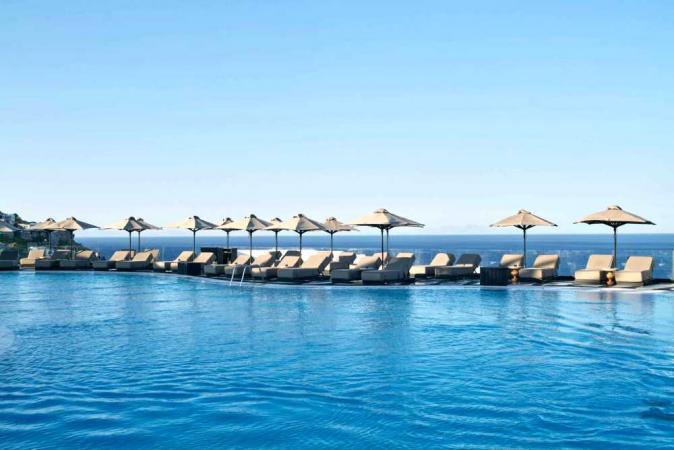 Celebrate Passover 2027 with Leisure Time Tours at the 5-star Royal Myconian Resort & Spa in Mykonos, Greece