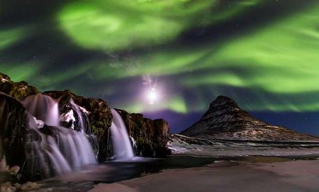 Northern lights in Iceland.