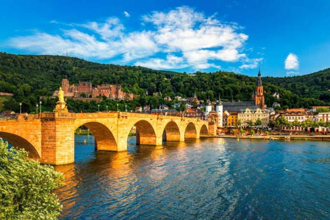Kosher river cruise along the Rhine River with castles and vineyards