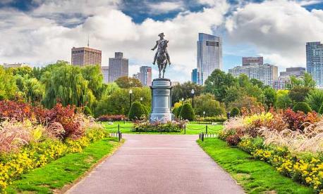 Public Garden in Boston, Mass