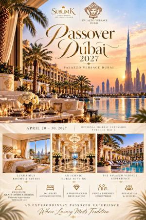 Passover 2027 with Sublim'K at Palazzo Versace Dubai