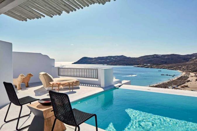 Celebrate Passover 2027 with Leisure Time Tours at the 5-star Royal Myconian Resort & Spa in Mykonos, Greece