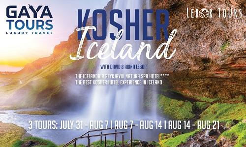 Gaya Tours Kosher Summer Tour 2023 in Iceland