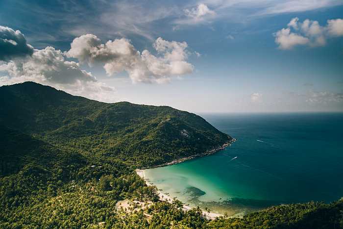 Beach on Phangan Island, Thailand.