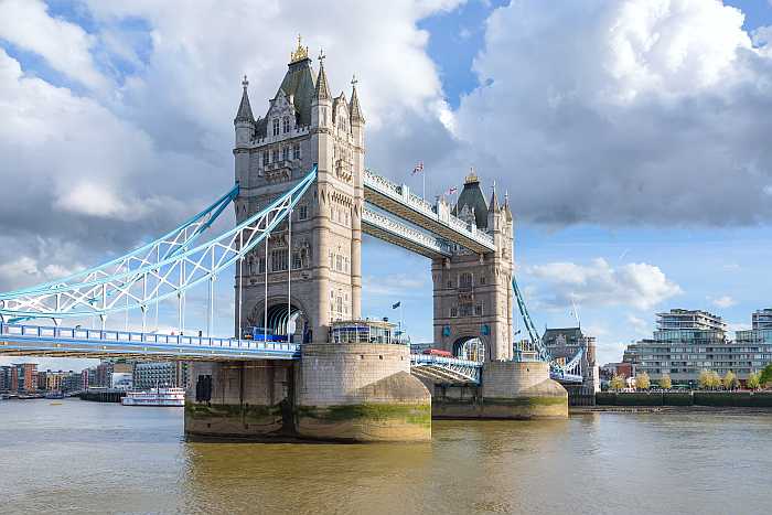 Tower Bridge of London.